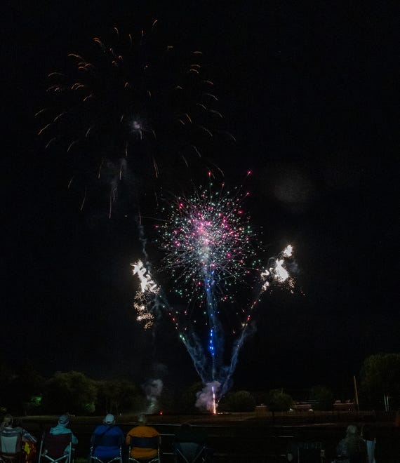 As part of the annual Independence Day Celebration, the Springettsbury Township Park sky is lit up with a fireworks display. The Sounds of Summer concert by Dave Bray USA kicked off the evening and was followed by the fireworks. Randy Flaum photos for The York Dispatch - yorkstoryman@gmail.com