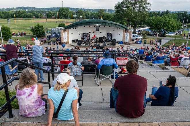 As part of the annual Independence Day Celebration, the Springettsbury Township Park sky is lit up with a fireworks display. The Sounds of Summer concert by Dave Bray USA kicked off the evening and was followed by the fireworks. Randy Flaum photos for The York Dispatch - yorkstoryman@gmail.com