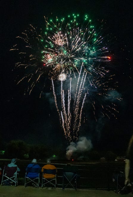 As part of the annual Independence Day Celebration, the Springettsbury Township Park sky is lit up with a fireworks display. The Sounds of Summer concert by Dave Bray USA kicked off the evening and was followed by the fireworks. Randy Flaum photos for The York Dispatch - yorkstoryman@gmail.com