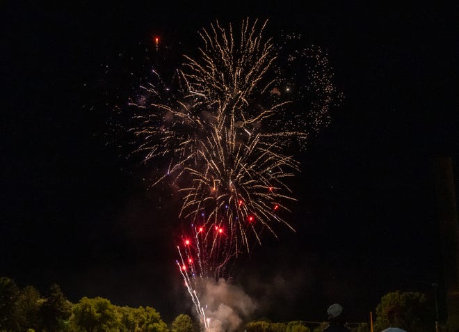 As part of the annual Independence Day Celebration, the Springettsbury Township Park sky is lit up with a fireworks display. The Sounds of Summer concert by Dave Bray USA kicked off the evening and was followed by the fireworks. Randy Flaum photos for The York Dispatch - yorkstoryman@gmail.com