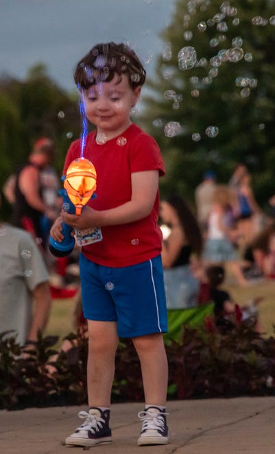 As part of the annual Independence Day Celebration, the Springettsbury Township Park sky is lit up with a fireworks display. The Sounds of Summer concert by Dave Bray USA kicked off the evening and was followed by the fireworks. Randy Flaum photos for The York Dispatch - yorkstoryman@gmail.com