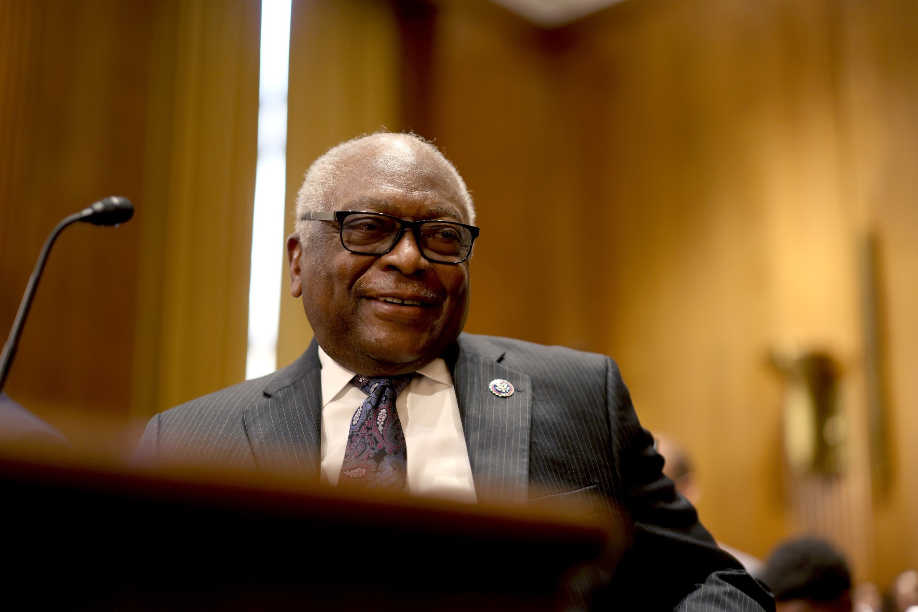 PHOTO: Representative Jim Clyburn during a Senate Finance Committee hearing in Washington, DC, June 4, 2024. 