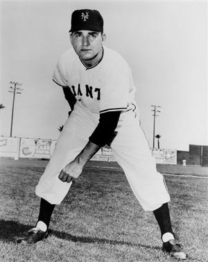 Baseball pitcher Johnny Antonelli of the New York Giants.