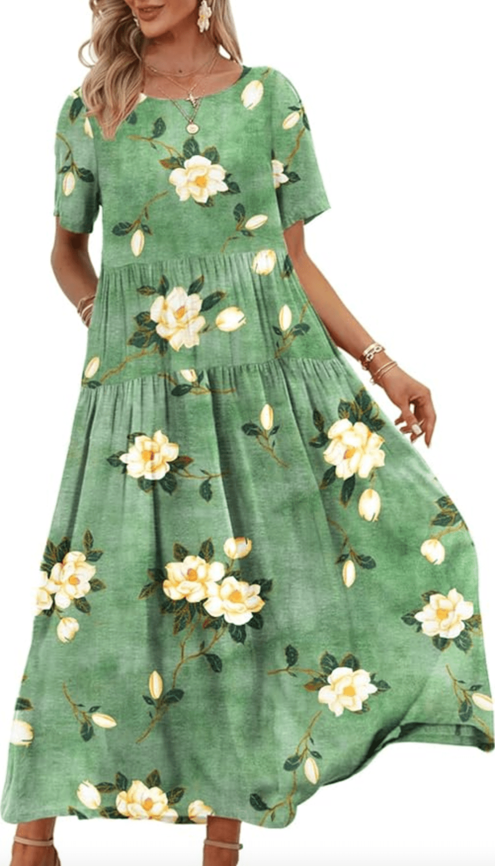 YESNO Floral Maxi Dress