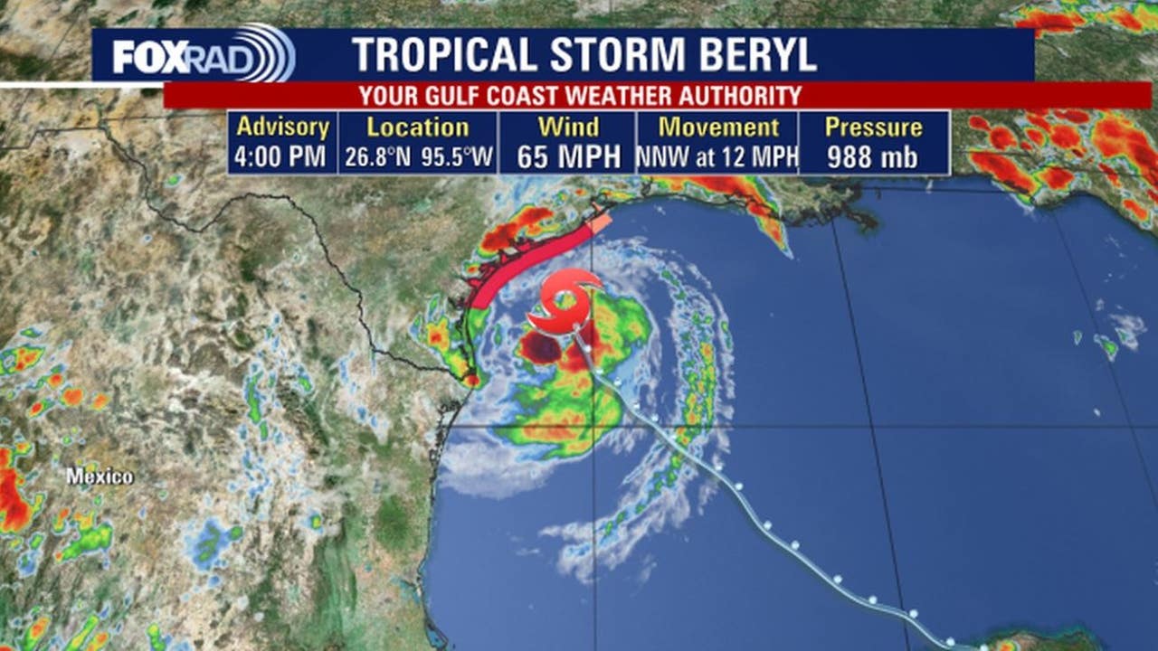 Path; Houston, Texas impacts; watches, warnings