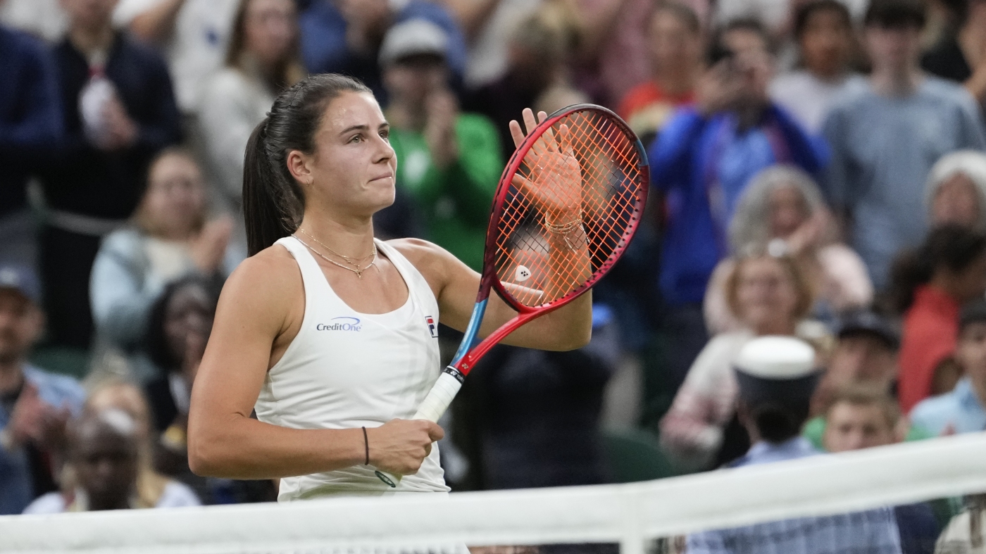 Emma Navarro has defeated Coco Gauff in a Wimbledon upset : NPR