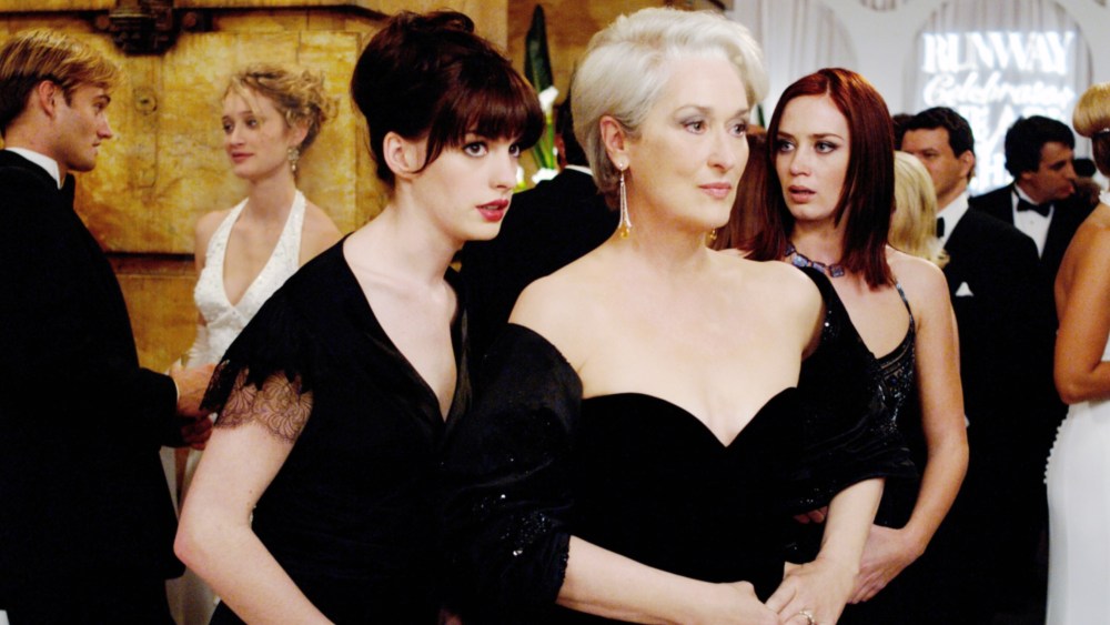 THE DEVIL WEARS PRADA, Anne Hathaway, Meryl Streep, Emily Blunt, 2006, TM & Copyright (c) 20th Century Fox Film Corp. All rights reserved.