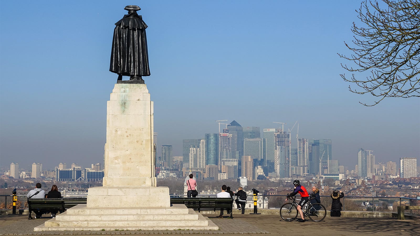 A photo of smog over London.