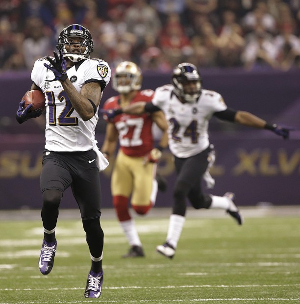 Jacoby Jones opened the second half of Super Bowl XLVII...