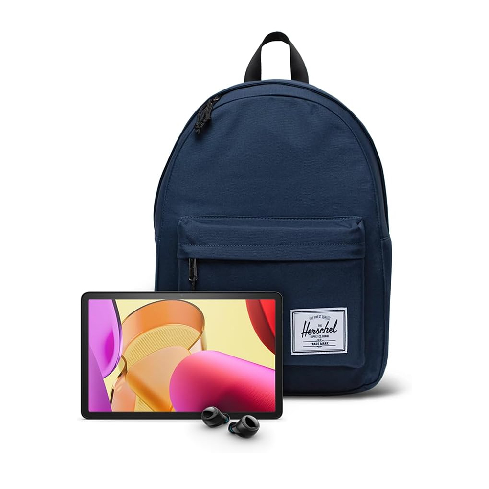 Amazon Fire Max 11 Bundle with Herschel Classic Backpack and Echo Buds