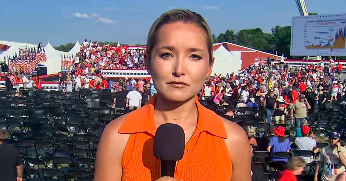 NBC News correspondent Dasha Burns describes chaotic Trump rally