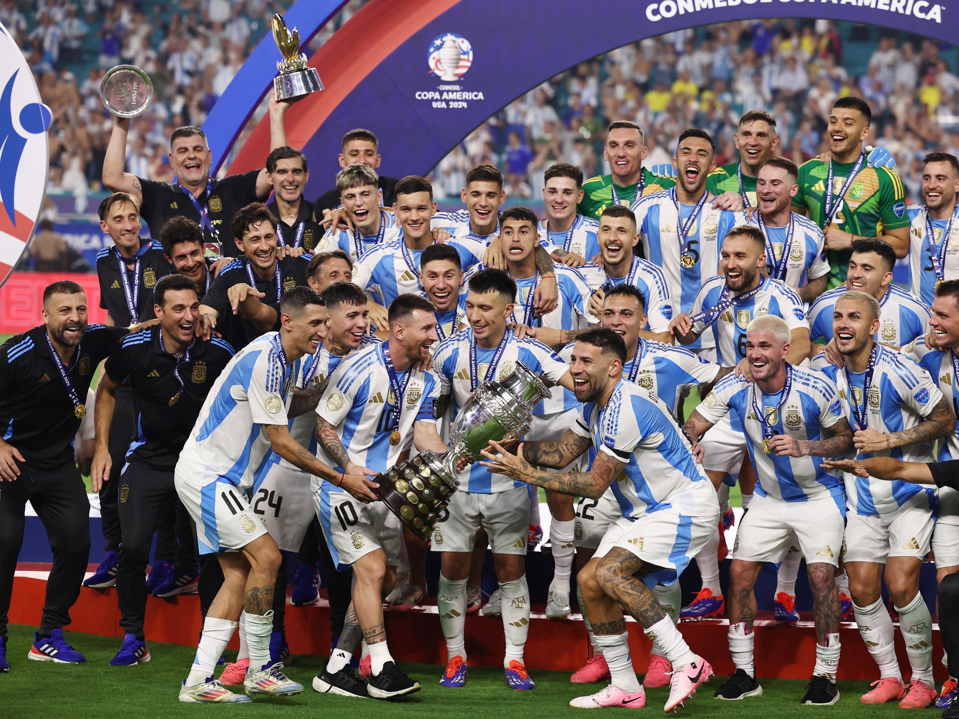 Argentina win record 16th Copa America in match marred by crowd chaos | Football News