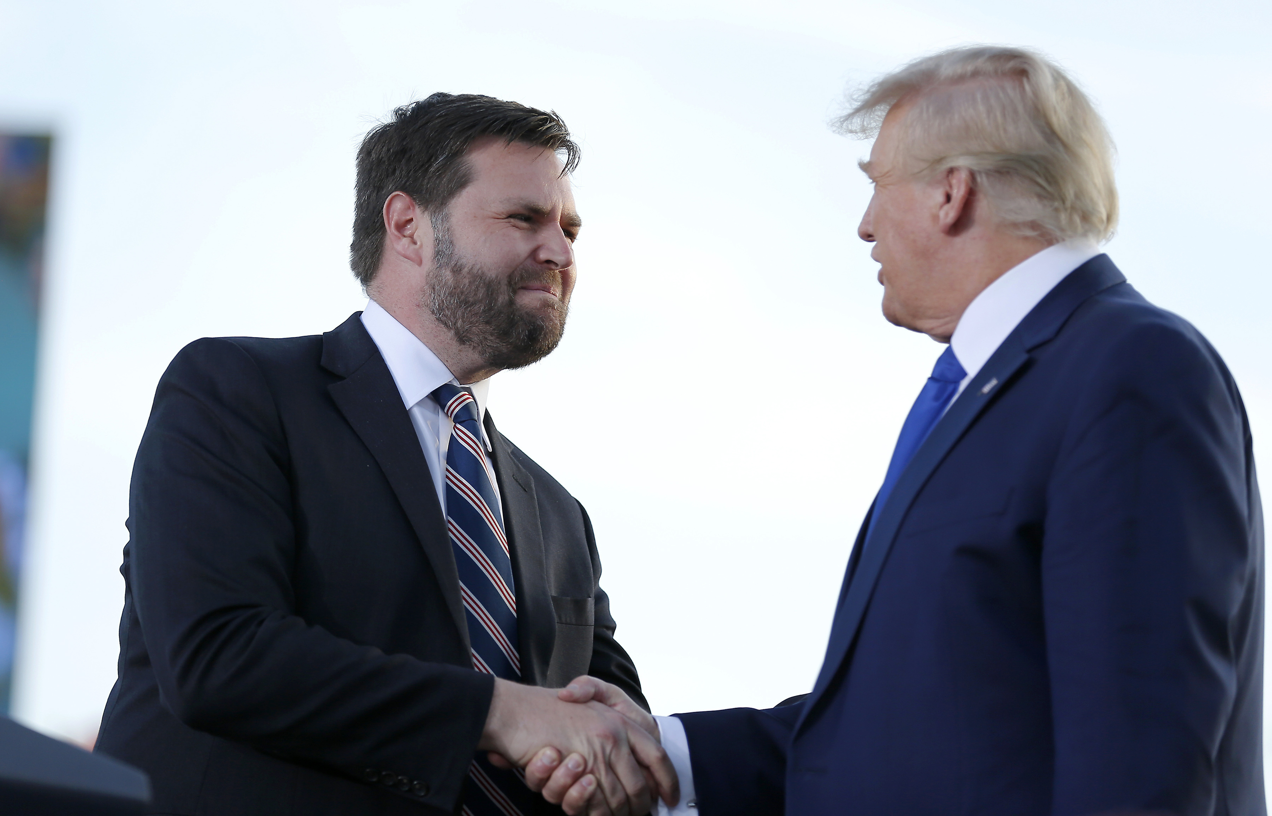 J.D. Vance, left, rode former President Donald Trump's endorsement to a narrow victory in Ohio's Republican U.S. Senate primary in early May. Across the country, Trump endorsed dozens of candidates in this year's GOP primaries.