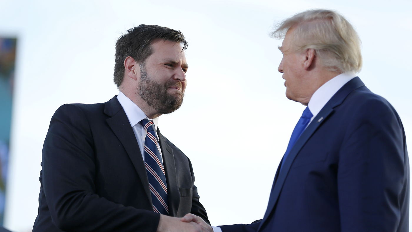 Trump picks J.D. Vance as his vice president at RNC Monday : NPR