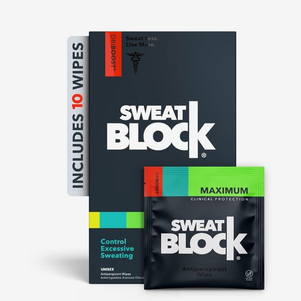 SweatBlock Max Clinical Antiperspirant Wipes