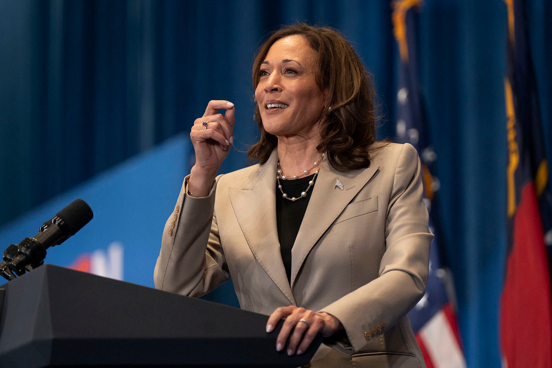 VP Kamala Harris criticizes Trump-Vance ticket