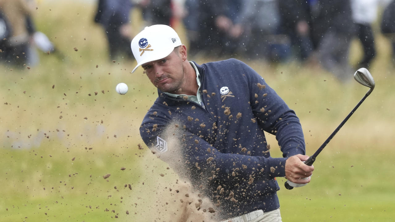 Bryson DeChambeau will be fighting to make the cut. (AP Photo/Jon Super)