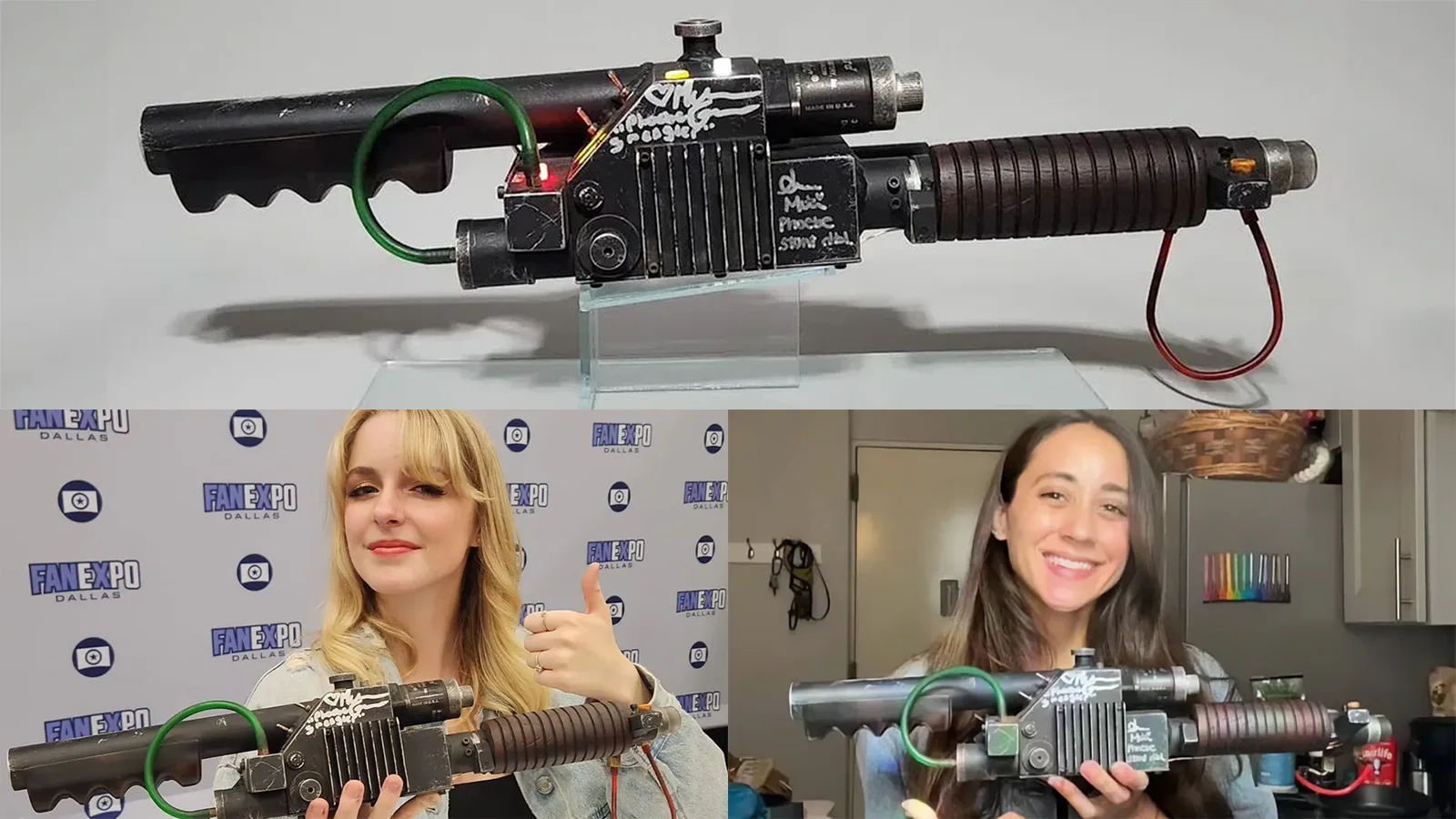 Win a signed replica of Ghostbusters: Frozen Empire's Gunner Seat Neutrona Wand