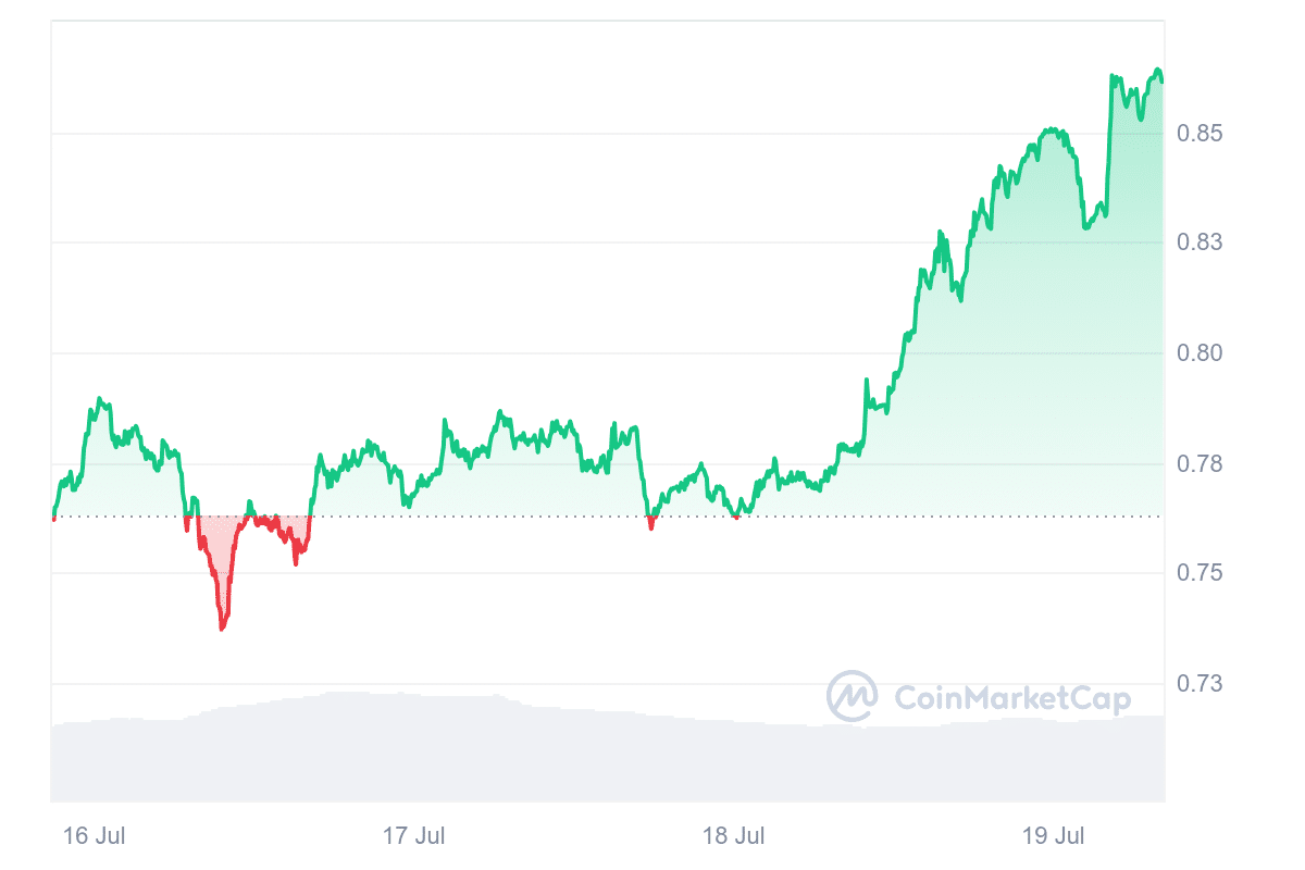 MNT Price Chart