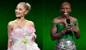 Ariana Grande, Cynthia Erivo attend Universal Pictures and Focus Features presentations during CinemaCon 2024 on April 10.