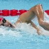 Fei Liwei, of China, competes during a heat in the men's 400-meter freestyle at the 2024 Summer Olympics, Saturday, July 27, 2024, in Paris, France. He's one of 11 Chinese swimmers competing in Paris who face questions over a 2021 sports doping case. (AP Photo/Martin Meissner)