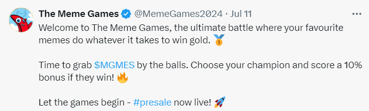 MGMES Tweet