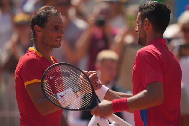 Djokovic Nadal handshake