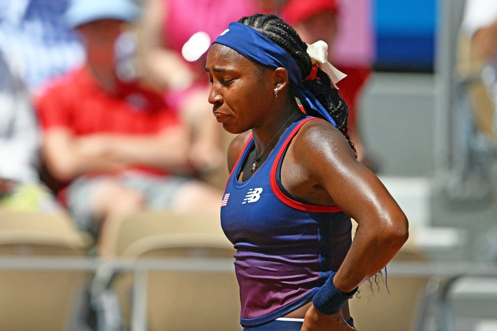 Coco Gauff Cries at Umpire Before Olympics Tennis Singles Loss