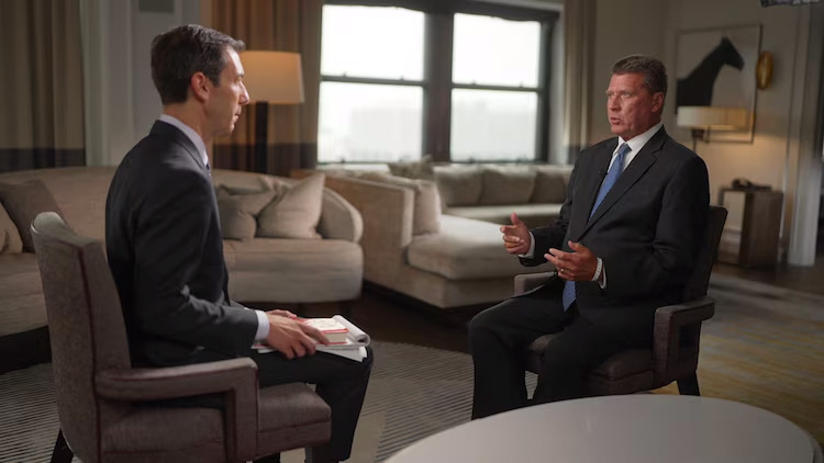 Fred Trump III, the nephew of former President Donald Trump speaks with ABC News' Aaron Katersky.