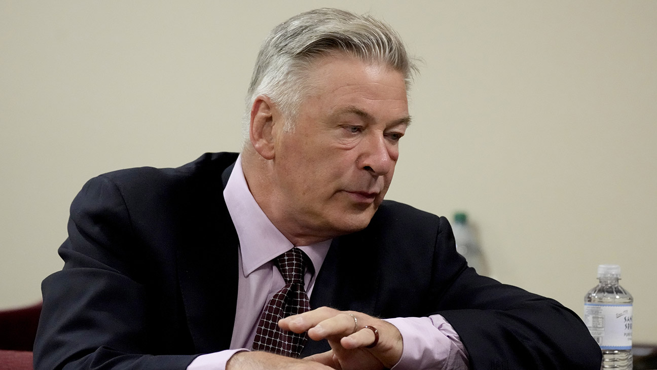 Actor Alec Baldwin listens during his hearing in Santa Fe County District Court, Wednesday, July 10, 2024, in Santa Fe, N.M.