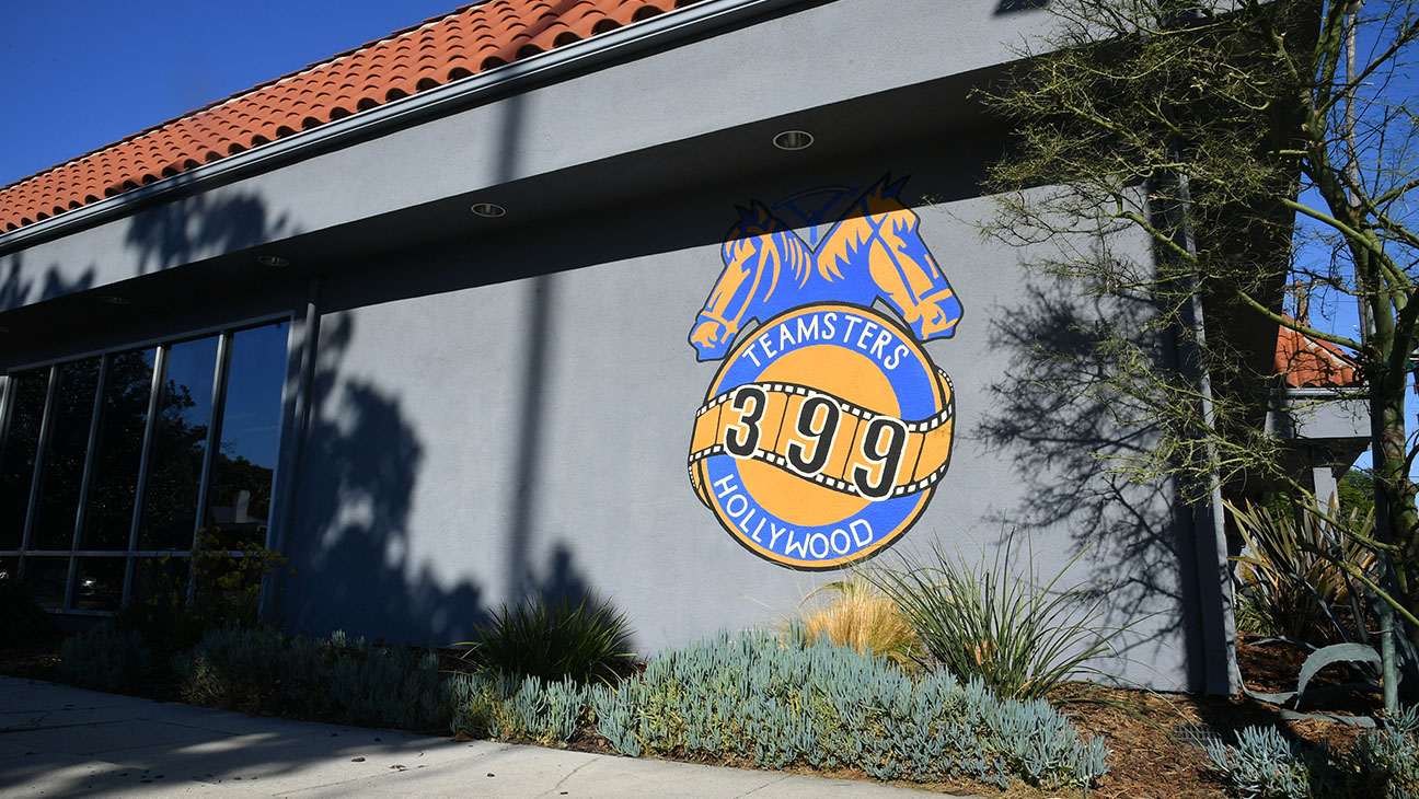 A view of the Teamsters Local 399 building in North Hollywood, California.