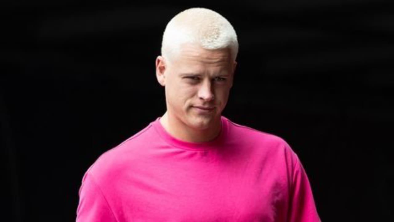 Bengals QB Joe Burrow explains viral bleach-blond buzzcut: 'I got bored'