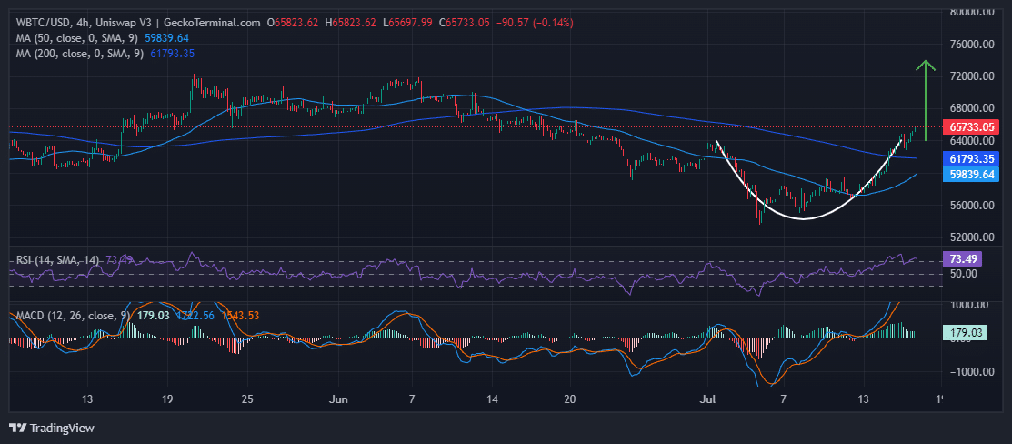 BTCUSD Chart Analysis Source: GeckoTerminal.com