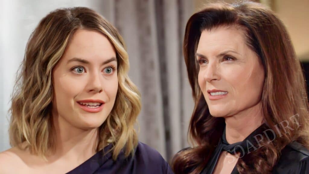 Bold and the Beautiful: Sheila Carter (Kimberlin Brown) Hope Logan (Annika Noelle)