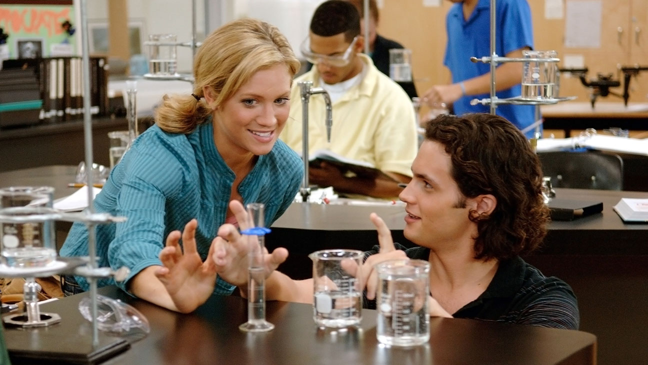 Brittany Snow and Penn Badgley in 'John Tucker Must Die.'