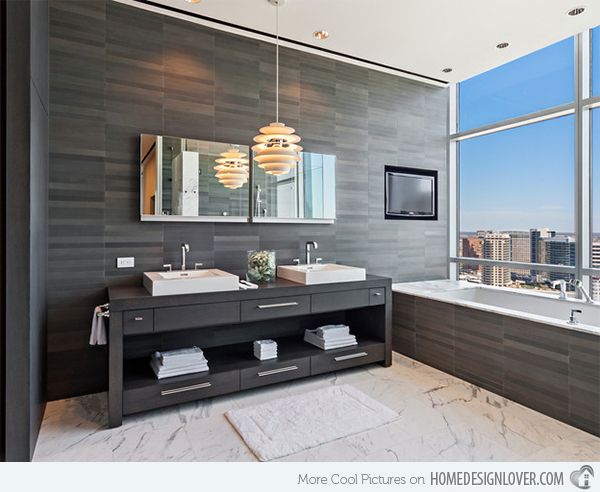 Contemporary Double Sink Vanity