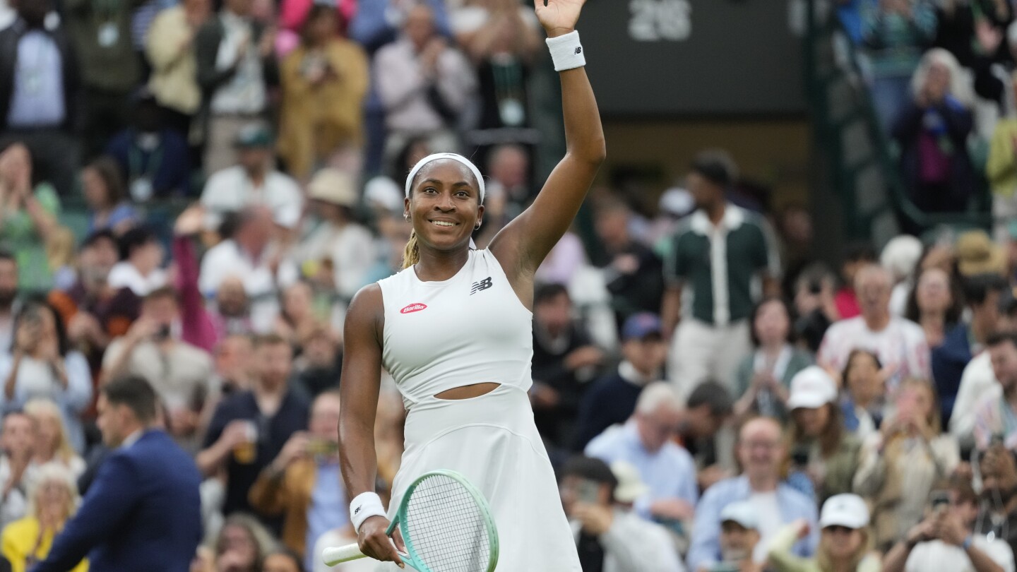 Coco Gauff has a chance to reach her first Wimbledon quarterfinal, but is aiming higher than that