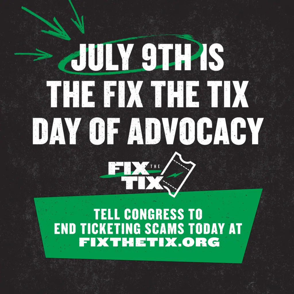 Fix The Tix Plots July 9 Day Of Action To Push For US Ticketing Reform