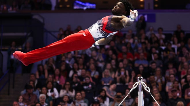 Frederick Richard's high bar routine wows commentators. What they said