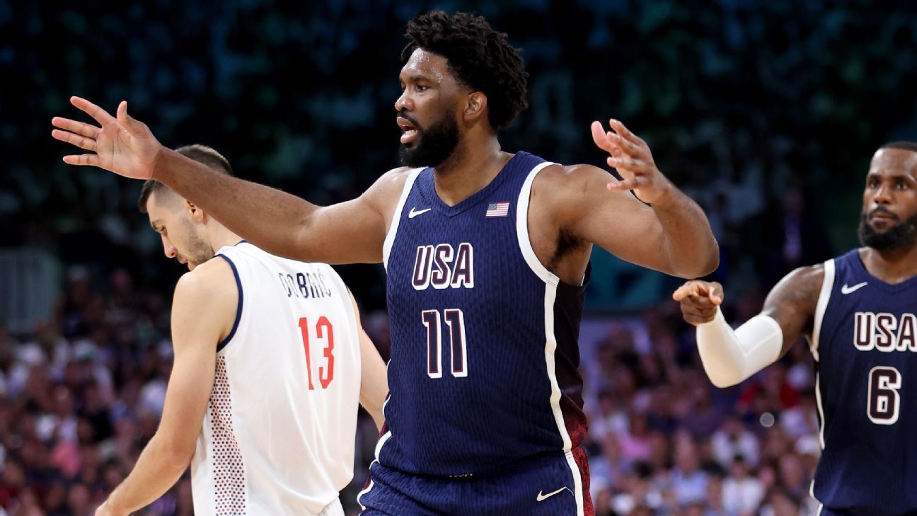 French fans boo Joel Embiid during Team USA's win over Serbia