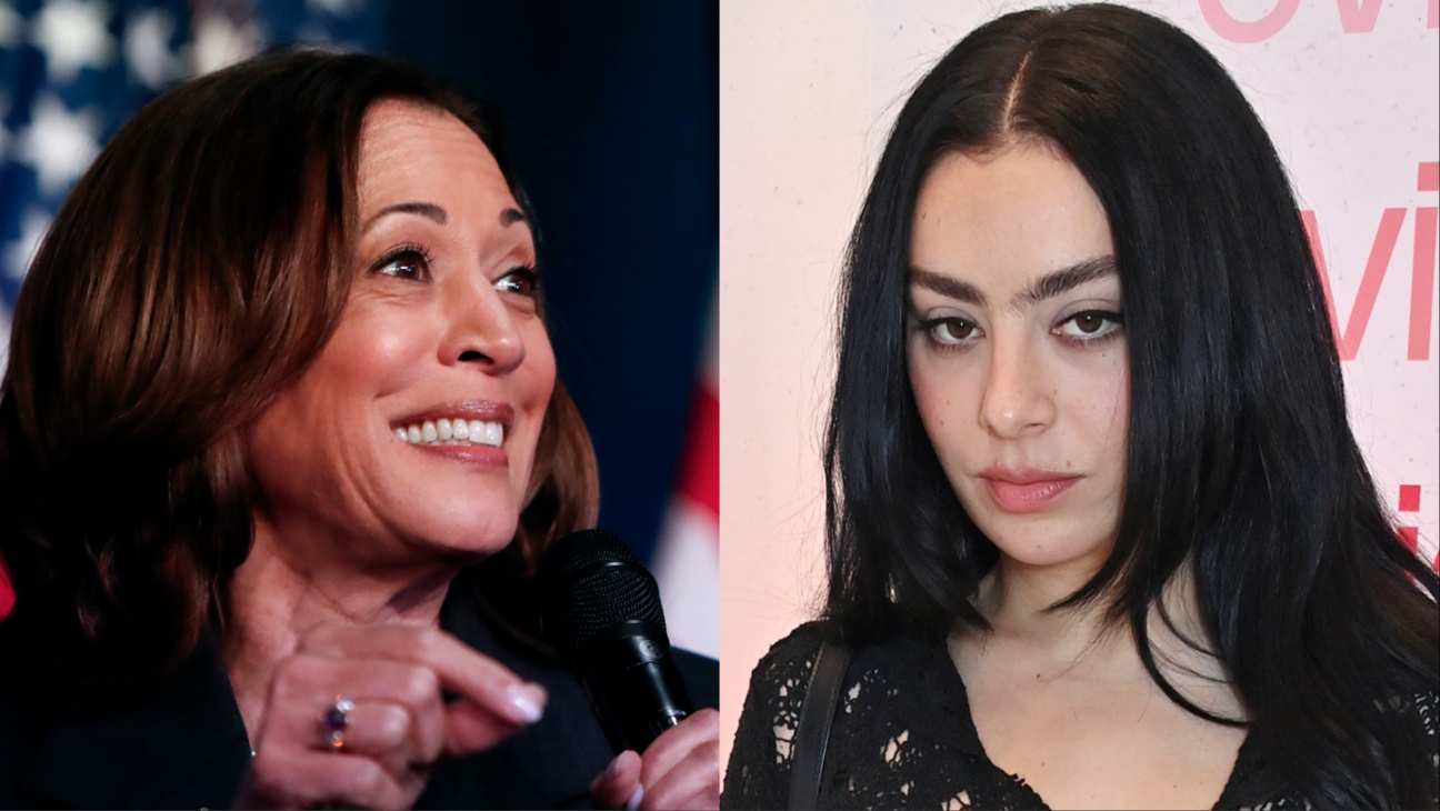 Kamala Harris and Charli XCX