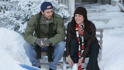 Lorelai and Luke on Gilmore Girls