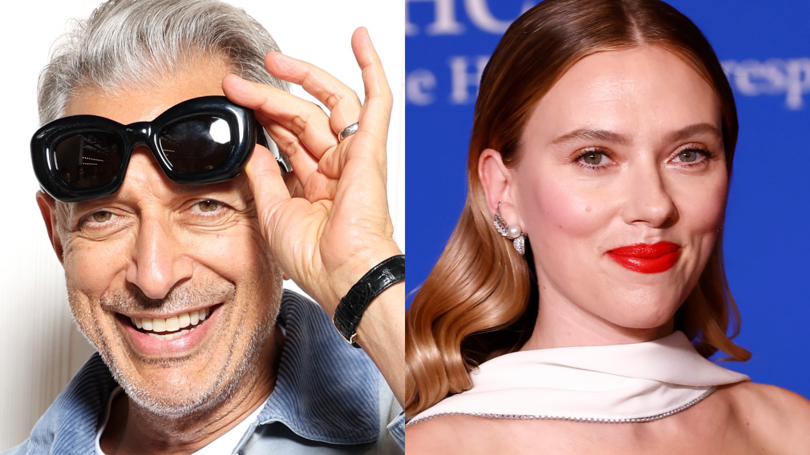 Jeff Goldblum Welcomes Scarlett Johansson to ‘Jurassic World ' Family