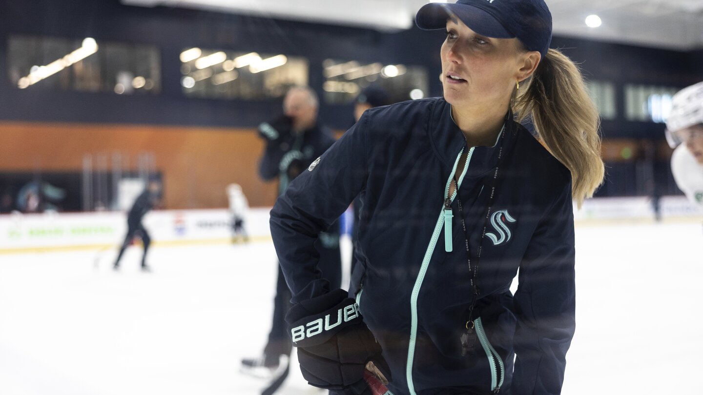 Jessica Campbell will be the first woman on an NHL bench as assistant coach with the Seattle Kraken