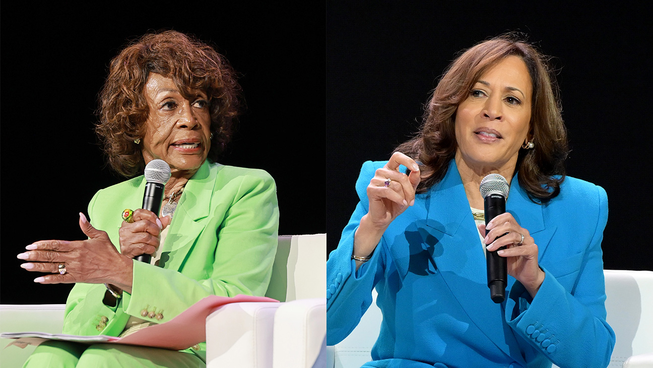 Maxine Waters and Kamala Harris