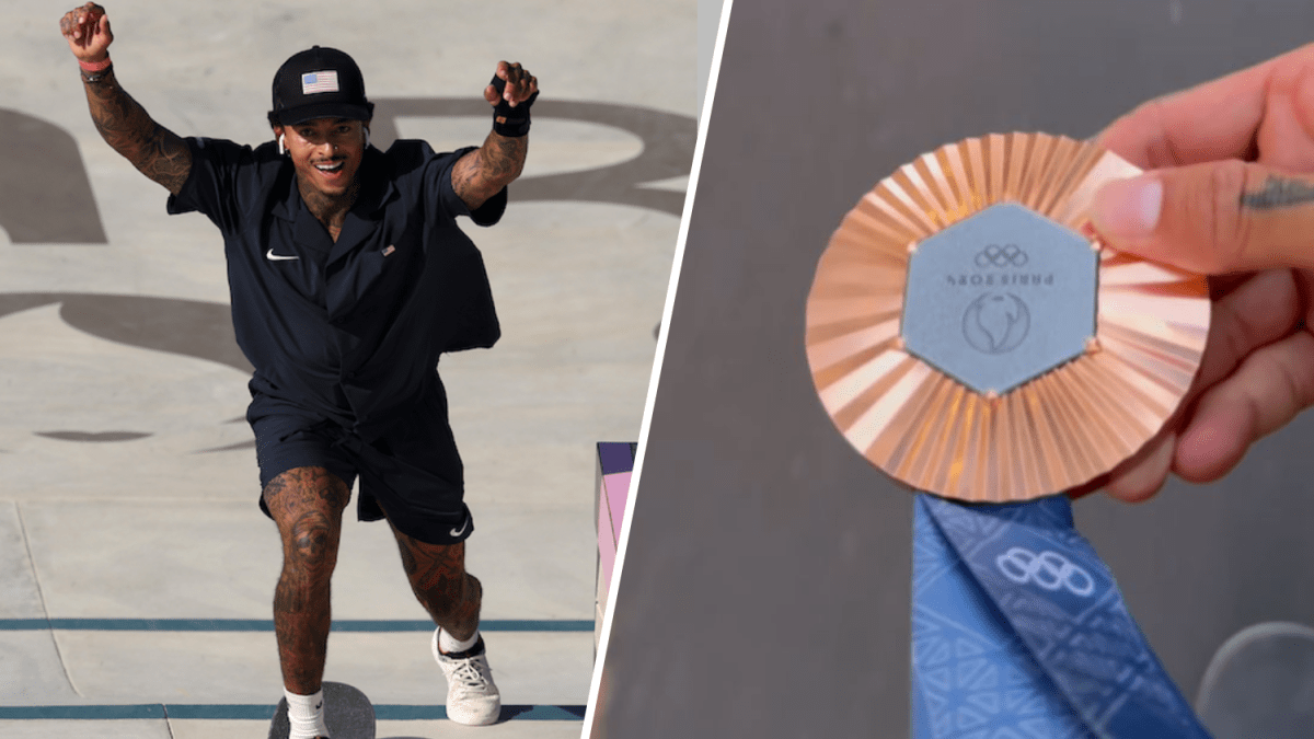 Laguna Beach’s Nyjah Huston skateboards around Paris with bronze medal – NBC Los Angeles