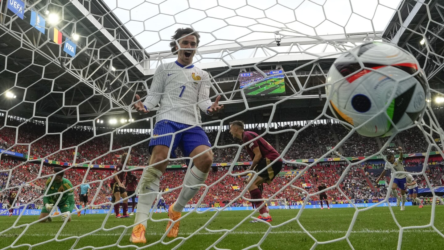 Mbappé and France into Euro 2024 quarterfinals after Kolo Muani's late goal beats Belgium 1-0