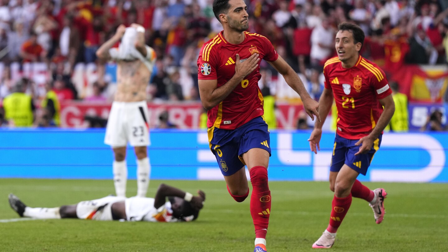 Merino last-gasp goal sends Spain to Euro 2024 semis after dramatic extra-time win over Germany