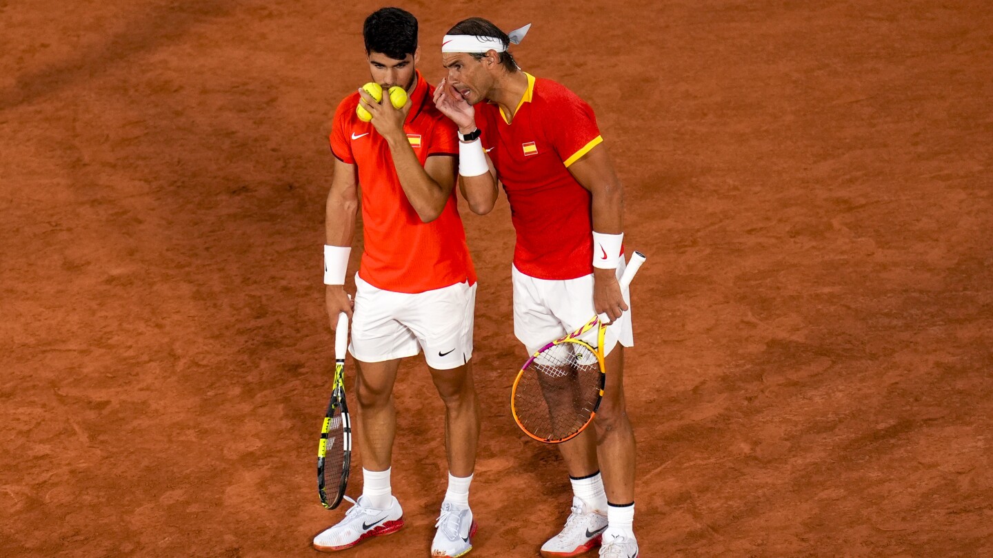 Nadal says he's not sure he'll play singles after winning in doubles with Alcaraz at Paris Olympics