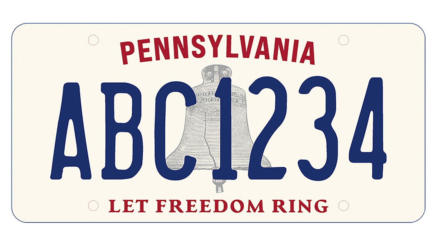 Pennsylvania unveils new license plate featuring Liberty Bell